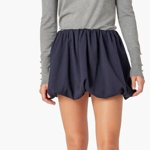 New! English Factory Bubble Hem Miniskirt in Navy size S